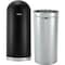 Global Industrial Round Indoor Metal Can, Black, Steel, 15-3/8 in 641596BK - alternate 6